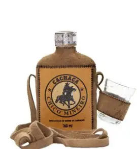 Cachaça Chico Mineiro Ouro Couro c/ Copo 160 ml
