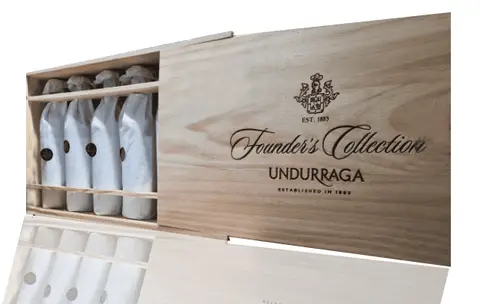 Kit 6 Vinhos Undurraga Founder’s Collection Cabernet Sauvignon 750 ml – Caixa Madeira