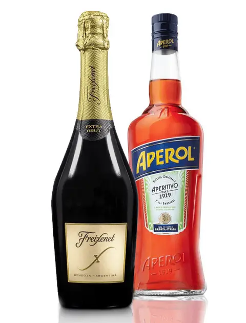 Kit Aperol Spritz – 1 Aperol 750 ml + 1 Espumante Freixenet X Extra Brut 750 ml
