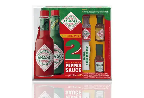 Kit 2 Pimenta Tabasco + 3 Mini