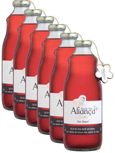 Suco de Uva Aliança Rosé 1000 ml c/ 6 unidades