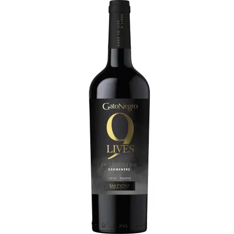 Vinho gato Negro 9 Lives Carmenere 750 ml