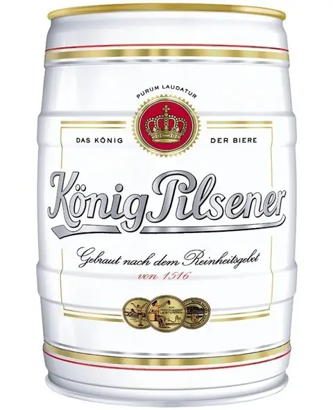 Cerveja König Pilsener em Barril 5 Litros