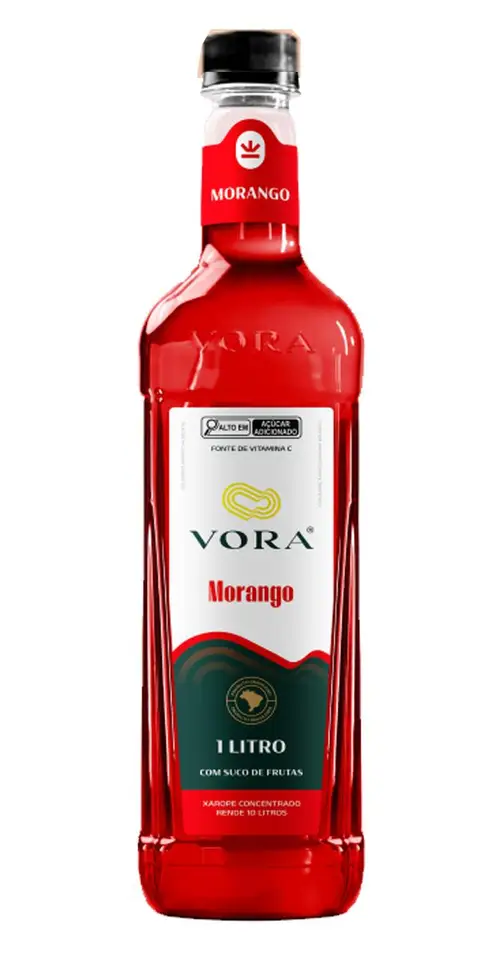 Xarope Vora Morango 1 L