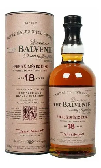 Whisky balvenie 18 Anos – Single Malt Pedro Ximénez Cask 700ml