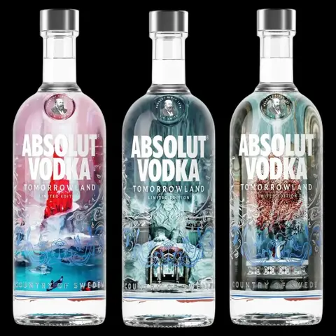 Kit 3 Vodkas Absolut Tomorrowland Orbyz – Crystal, Lyon e Tree 700ml