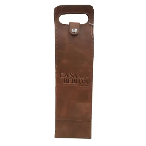 Case Porta Vinho Em Couro 1 Garrafa