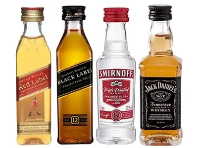 Kit 4 Miniaturas Red Black Smirnoff Jack 50ml