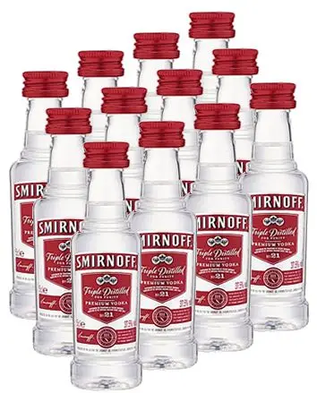 Kit 12 Miniatura Smirnoff 50 ml
