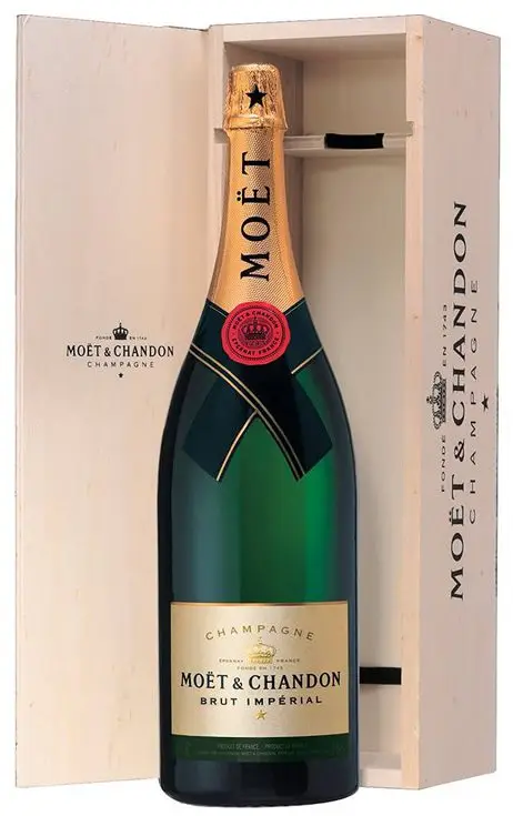 Champagne Jeroboam Moët & Chandon Brut Impérial 3000 ml – Caixa de Madeira