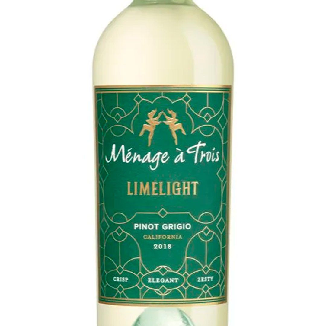 Vinho Branco Menage a Trois Limelight Pinot Grigio 750ml