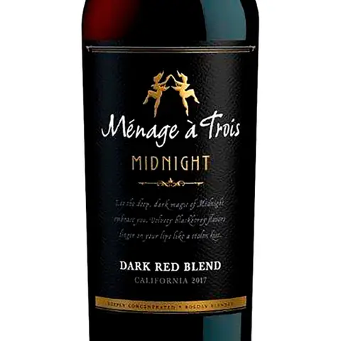 Vinho Tinto Menage a Trois Midnight Dark Red Blend 750ml