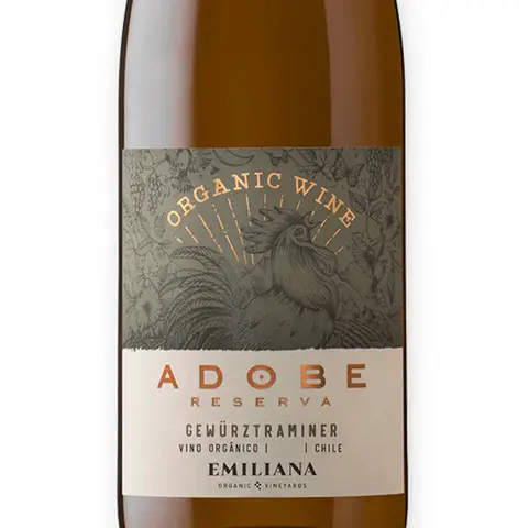 Vinho Branco Adobe Reserva Gewurztraminer Orgânico 750ml