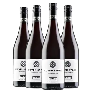 Kit 4 Garrafas Vinho Tinto Woven Stone Pinot Noir 750ml