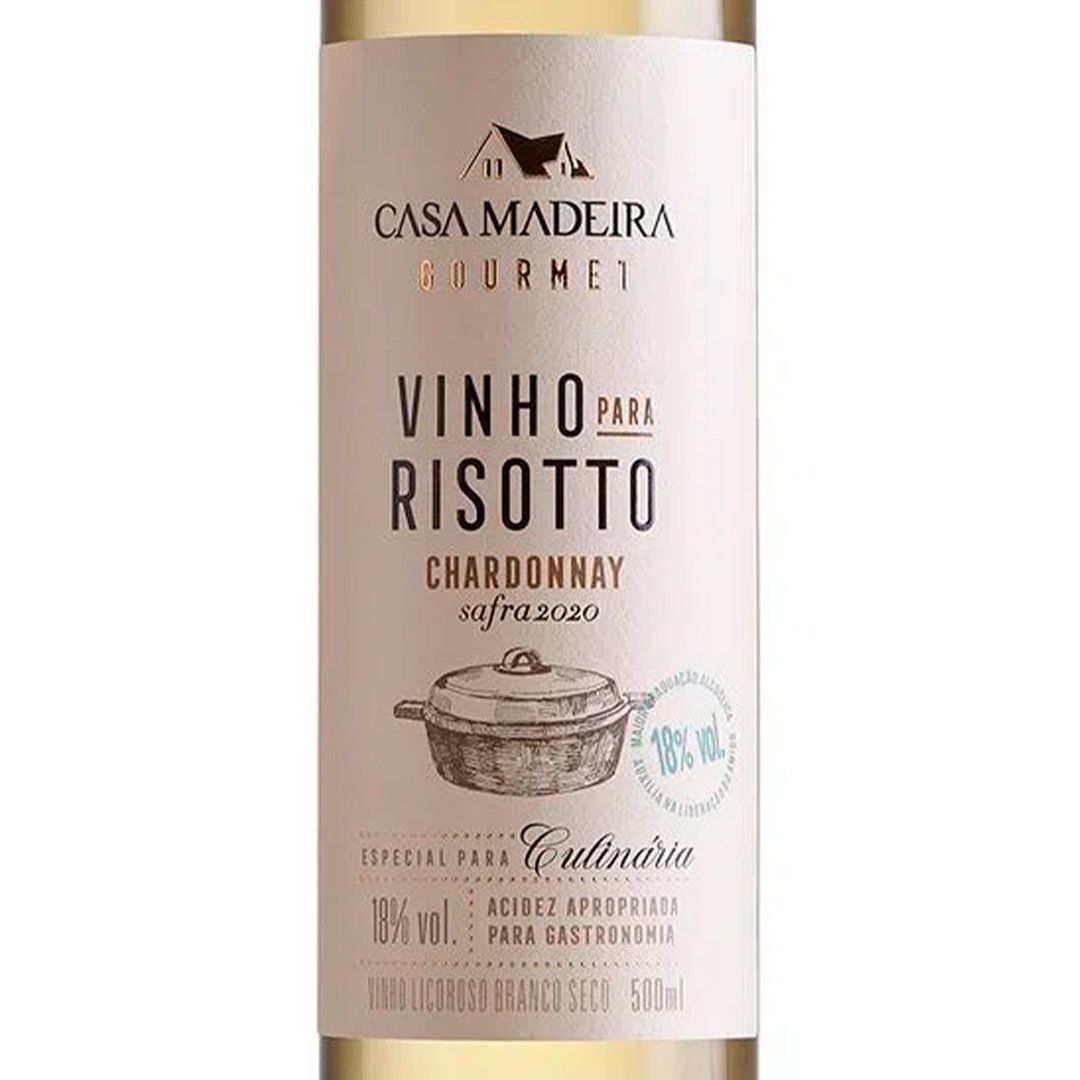 Vinho Branco Casa Madeira para Risotto Chardonnay 500ml