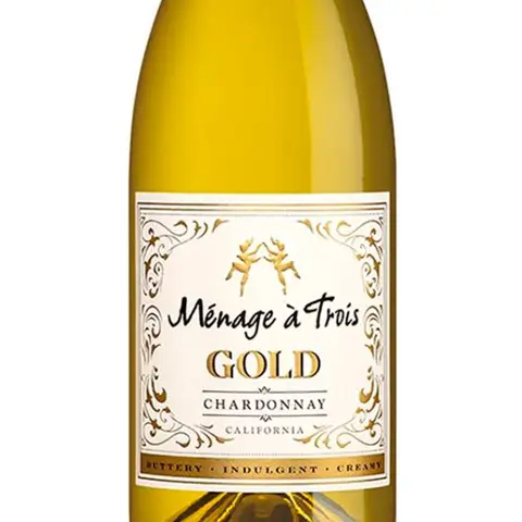 Kit 3 Garrafas Vinho Branco Menage a Trois Gold Chardonnay 750ml
