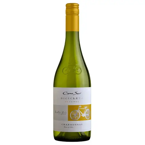 Kit 3 Garrafas Vinho Branco Cono Sur Bicicleta Chardonnay 750ml