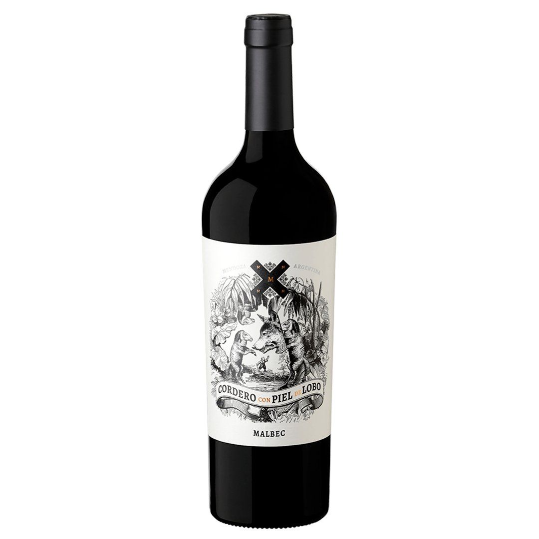 Kit 3 Garrafas Vinho Tinto Cordero con Piel de Lobo Malbec 750ml