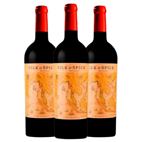Kit 3 Garrafas Vinho Tinto Silk & Spice 750ml