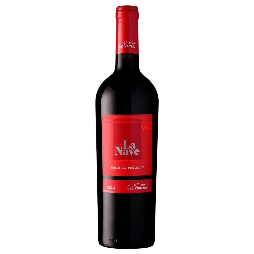 Kit 3 Garrafas Vinho Tinto La Nave Primitivo 750ml
