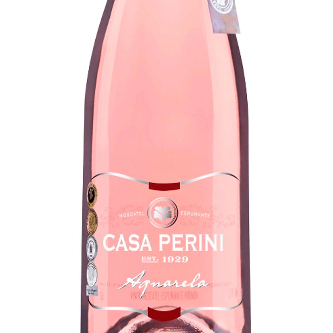 Kit 3 Garrafas Espumante Casa Perini Aquarela Moscatel Rosé 750ml