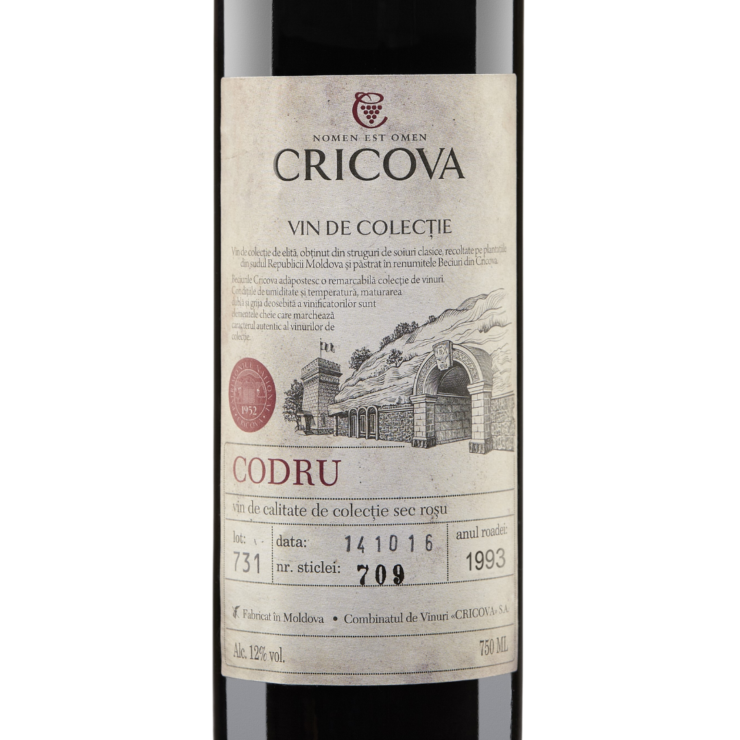 Vinho Tinto Cricova Codru Colectie 1993 750ml